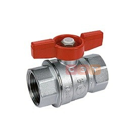 Кран шаровый ВР-ВР R851 (бабочка-КРАСНАЯ)  1"